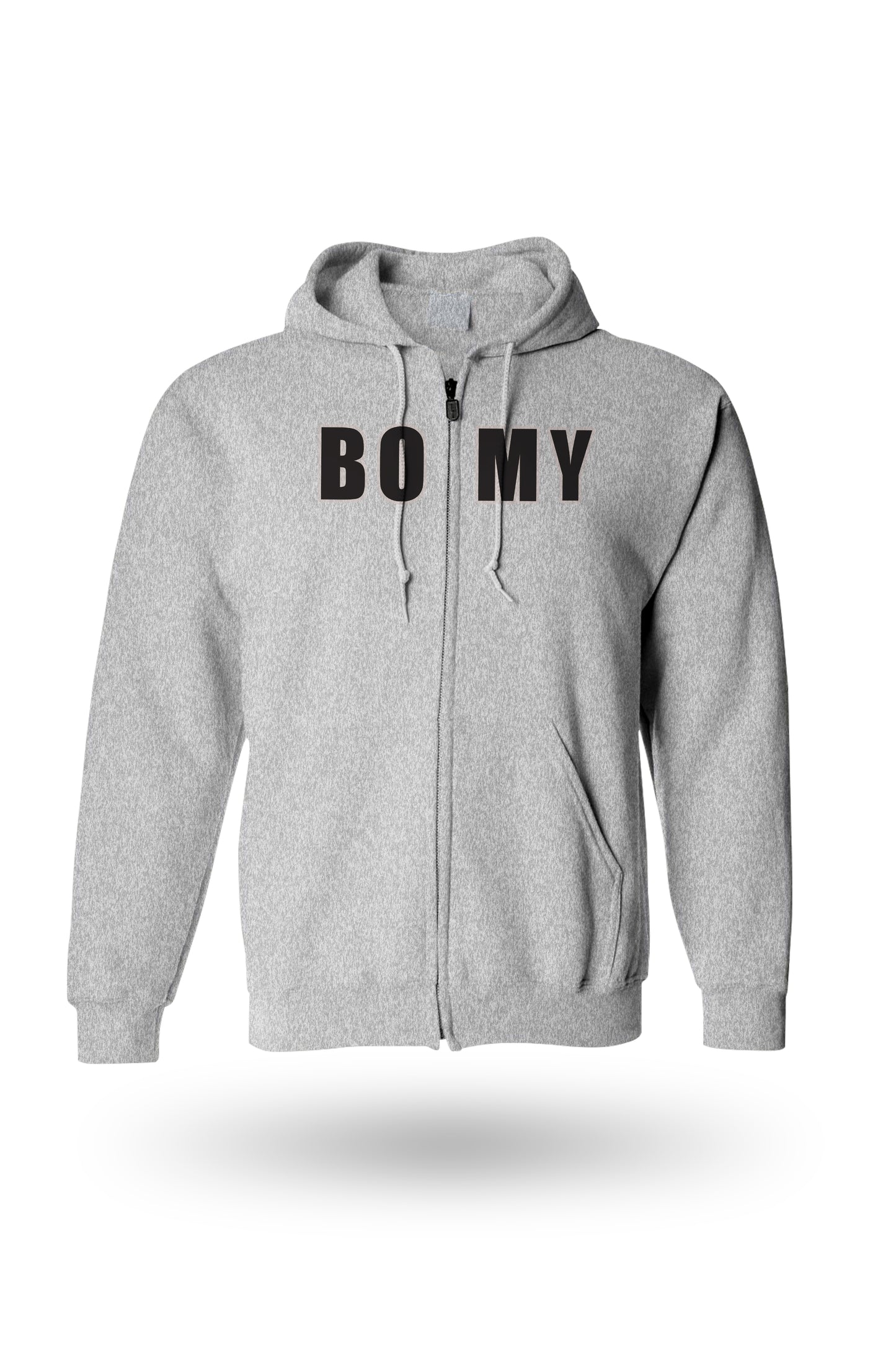 Bomy Women Zipper Hoodie H,Gray